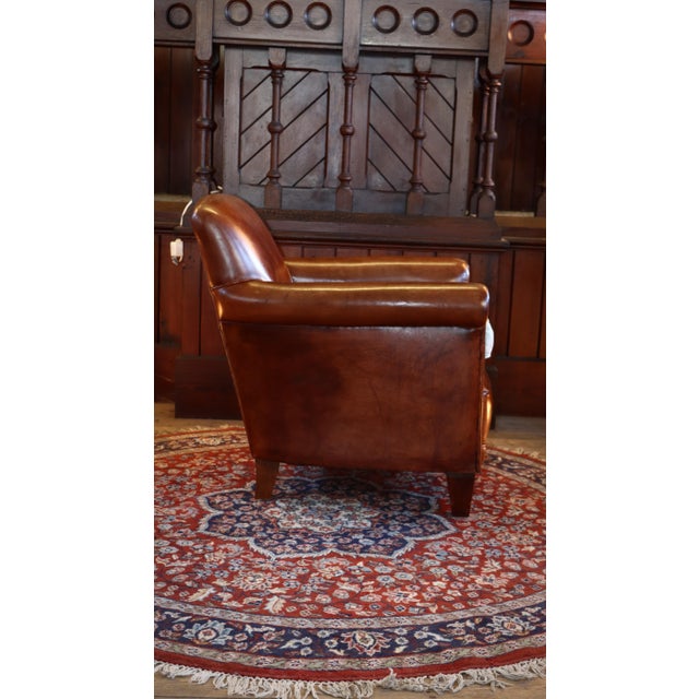 Burlington Library Club Fireside Armchair in Leather from Laura Ashley, 2010s For Sale - Image 12 of 18