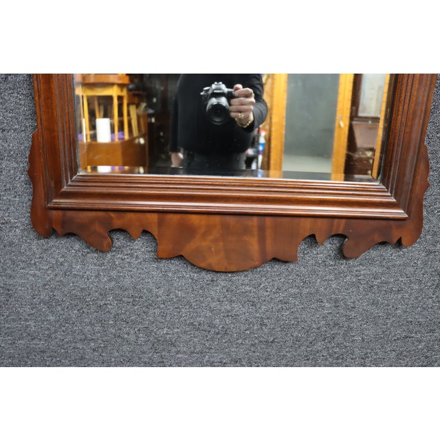 Traditional Councill Craftsmen Mahogany Wall Mirror For Sale - Image 3 of 9