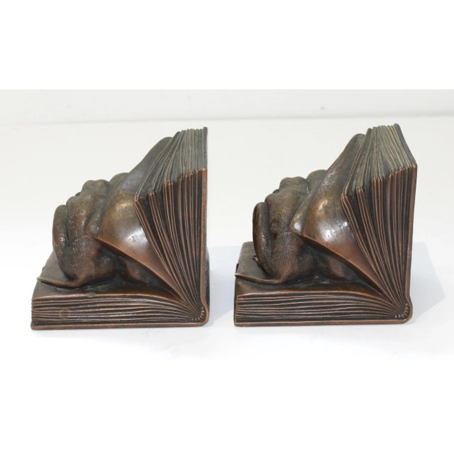 Monkey Bookends 1920s Rare Evolution Controversy Jennings Brothers- A Pair For Sale In Miami - Image 6 of 13