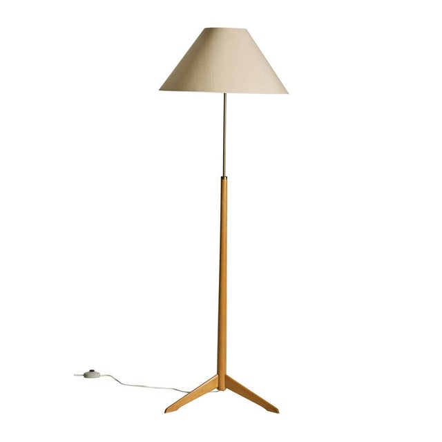 Model g-34 floor lamp designed by alf svensson for bergboms, sweden, circa 1950s. the lamp features svensson's...