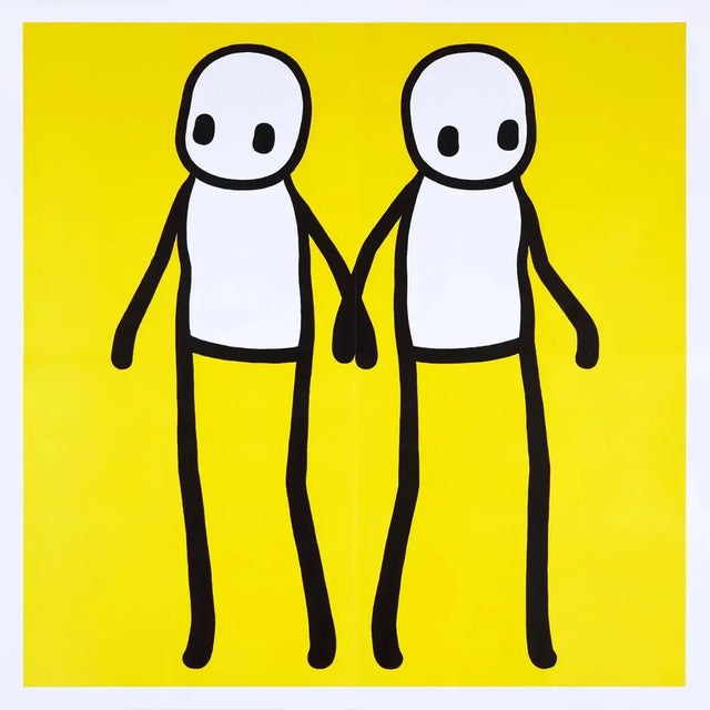 Street Art Stik, Full Set of Holding Hands Prints, 2020 For Sale - Image 3 of 6