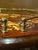 1980s Italian Inlaid Marquetry Burl Wood Bar Cart With Brass Gallery For Sale - Image 9 of 9