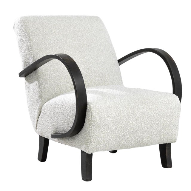 1930s Czech Wooden Armchair by J. Halabala For Sale