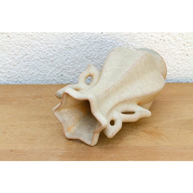 Butterfly Handle Celadon Craze Vase For Sale - Image 4 of 7