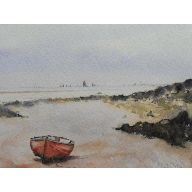 Roger Dellar Roi, East Coast Seascape, 1980, Watercolour on Paper, Framed For Sale - Image 10 of 14