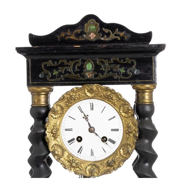 Empire Portico Table Clock, 1800s For Sale - Image 5 of 8