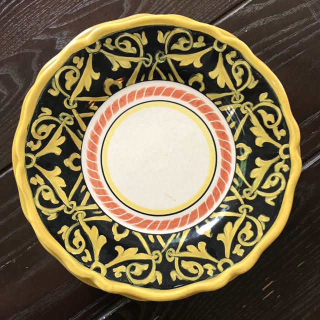 Handpainted Italian Versace Dessert Plates Set of 6 Chairish