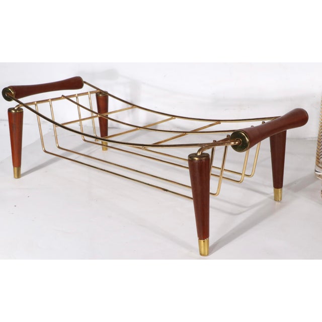 Mid-Century Modern Mid 20th Century Hollywood Regency Gold Band Drink Set by Colony Glass - 9pcs For Sale - Image 3 of 13