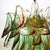 Mid-Century Signed Barbini Hand-Blown Murano Peacock Glass Chandelier For Sale - Image 12 of 15