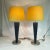 Saffron 1980s Vintage Post Modern Memphis Table Lamps, New Suede Shades - A Pair. For Sale - Image 8 of 12