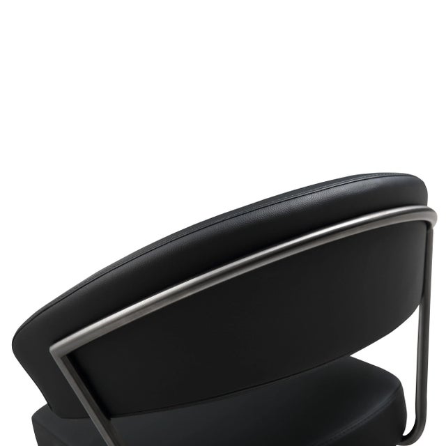 Cosmo Black on Black Steel Bar Stool For Sale In Los Angeles - Image 6 of 10