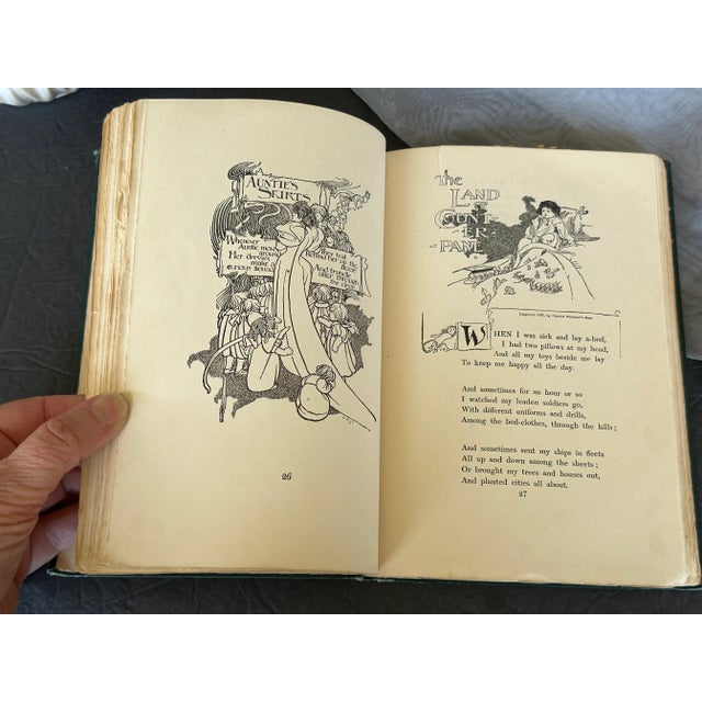 Antique Decorative Book a Child's Garden of Verse by Robert Louis Stevenson For Sale In New York - Image 6 of 11