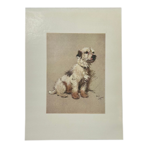 Hunt Fox Terrier Dog by Cecil Aldin, 1928