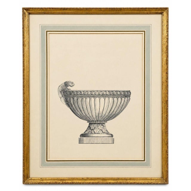 Set of Six Neoclassical Style Etchings After Carlo Antonini. Italy, 20th Century For Sale - Image 4 of 11