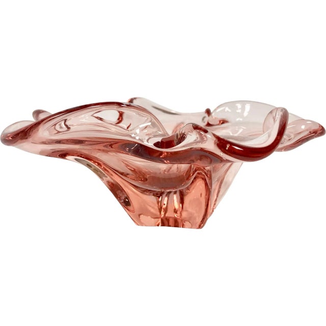 Art Glass Ashtray attributed to Josef Hospodka for Chribska Sklarna, 1960s For Sale - Image 10 of 10