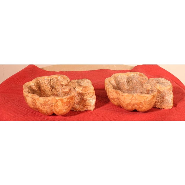 Stone 19th Century Marble Fonts, Set of 2 For Sale - Image 7 of 12