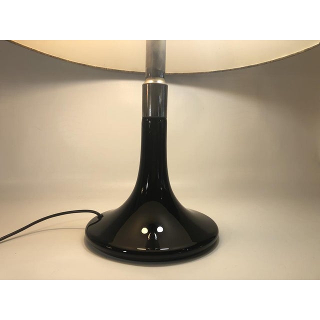 Table Lamp in Glass & Nickel attributed to Ingo Maurer, 1970s For Sale - Image 11 of 15