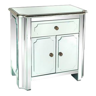 Hudson Mirrored Cabinet / Nightstand For Sale