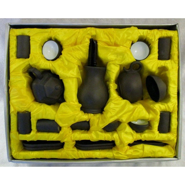 Ming Jun 26 piece Tea and Sake Set Complete Handmade: Yes Production Technique: Pottery Material: Pottery Production...