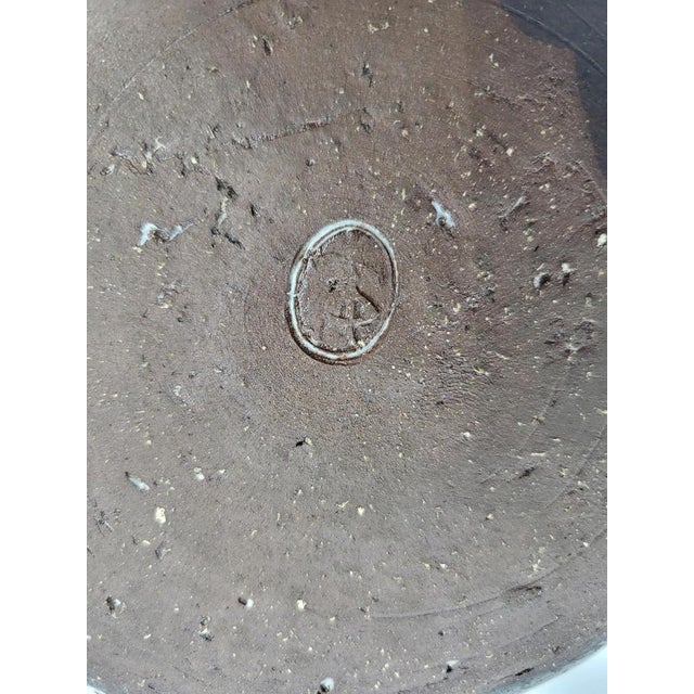 Ceramic Brutalist Ceramic Stoneware Vase For Sale - Image 7 of 9