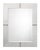 This generously sized beveled wall mirror is edged in hair-on-hide and accented with a contrasting leather cross stich....