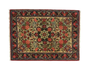 1970's Vintage Persian Bijar Rug- 2′4″ × 3′2″