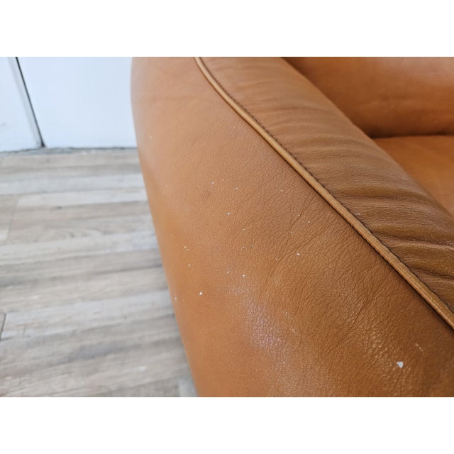Leather Piumotto Armchair by Arrigo Arrigoni for Busnelli, 1970 For Sale - Image 9 of 17