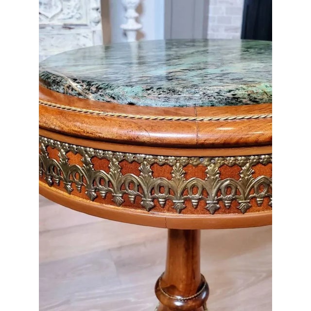 Wood French Louis XVI Style Gu�ridon Table For Sale - Image 7 of 11