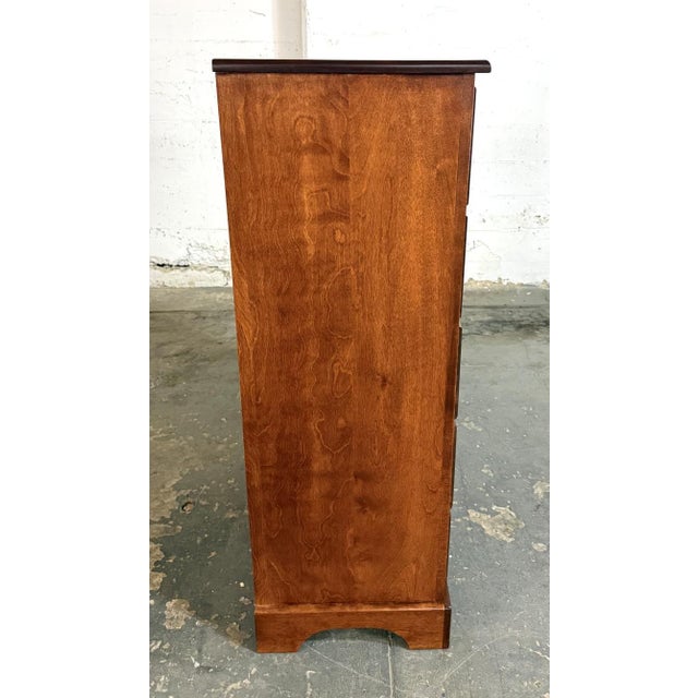Wood Cherry Five-Drawer Chest of Drawers For Sale - Image 7 of 10