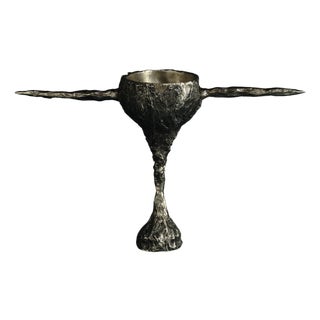Omnia Vanitas Vanité 17 Candelabra in Patinated Cast Bronze by William Guillon For Sale