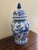 Chinoiserie Late 20th Century Chinoiserie Large Blue and White Porcelain Ginger Jar For Sale - Image 3 of 7