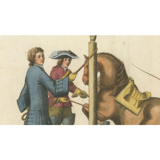 William Cavendish, Dressage Horse Training, Newcastle Riding School, 1700s, Engraving For Sale - Image 3 of 12
