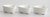 French Country Vintage French White Ironstone Heart Dishes Cheese Molds - Set of 3 For Sale - Image 3 of 5