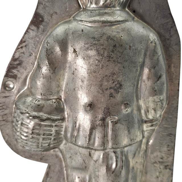 H. Heris German Tin Chocolate Mold — Dutch Bunny #442, 10” For Sale - Image 15 of 18