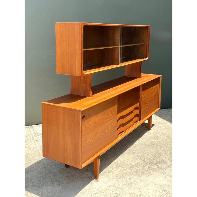 Wood Vintage Drylund Danish Teak Hutch and Sideboard For Sale - Image 7 of 12