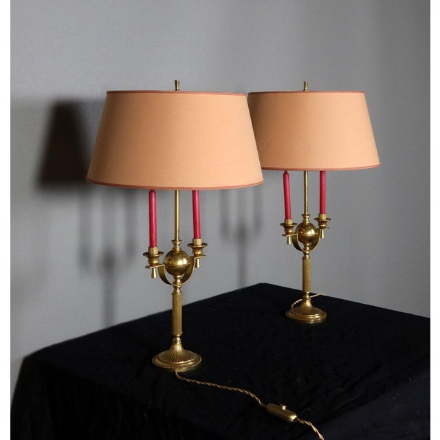 Gold Neo-Classical Lamps, Set of 2 For Sale - Image 8 of 15