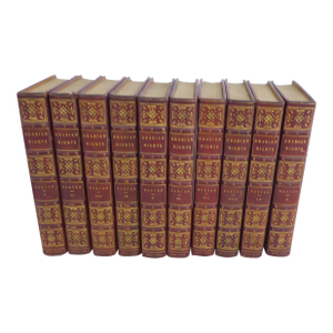 Leatherbound Volumes of Arabian Nights - Set 10