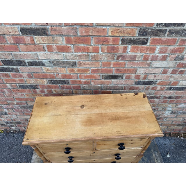 19th Century 2 Over 2 Pine Chest of Drawers For Sale - Image 9 of 11