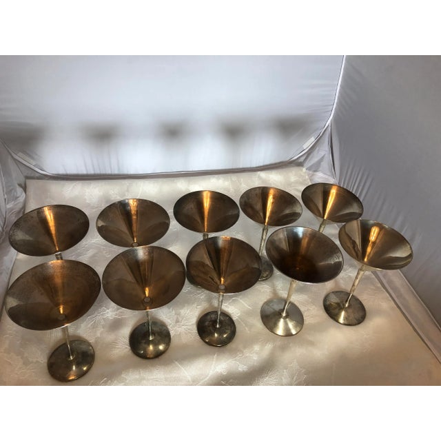 Set a glamorous table with these stunning hand made silver plate goblets. Set of 12 will insure everyone at the party will...