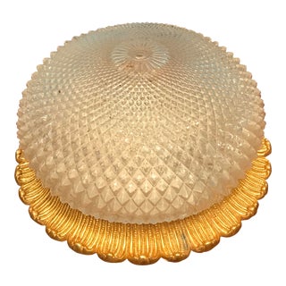 Hollywood Regency Style Flush Mount Light For Sale