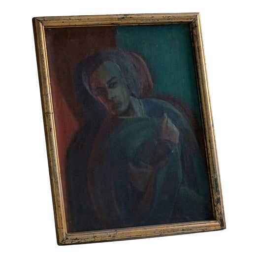 Danish Artist, Portrait, Early 20th Century, Oil on Canvas | Chairish