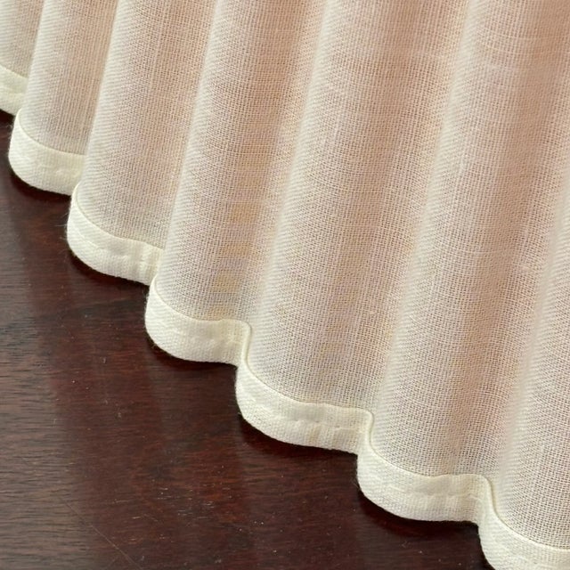 Mid 20th Century Mid-20th Century Conical Scalloped Lamp Shade For Sale - Image 5 of 15