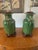 Vintage Green Glazed Ceramic Urn Lamps With Sculptural Fruit Handles - a Pair For Sale - Image 4 of 8