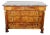 French Empire Commode: Burled Walnut With Marble Top For Sale