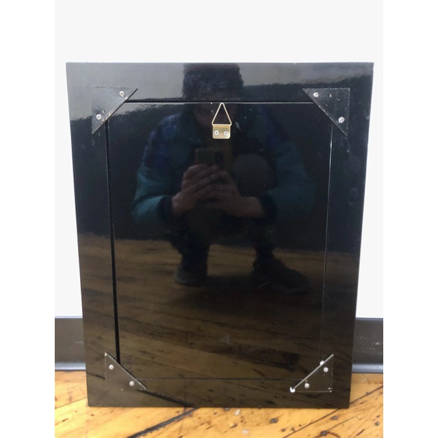 1970s Vintage Black Lacquered Asian Vietnamese Girl Painting For Sale - Image 5 of 5