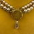 1940s Miriam Haskell Pink Poured Glass Faux Pearl Double Strand Necklace Early Unsigned For Sale - Image 9 of 12