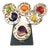 Dessert Plates the Lost Arrows of William Tell by Hilton Mc Connico for Daum, 1987, Set of 6 For Sale