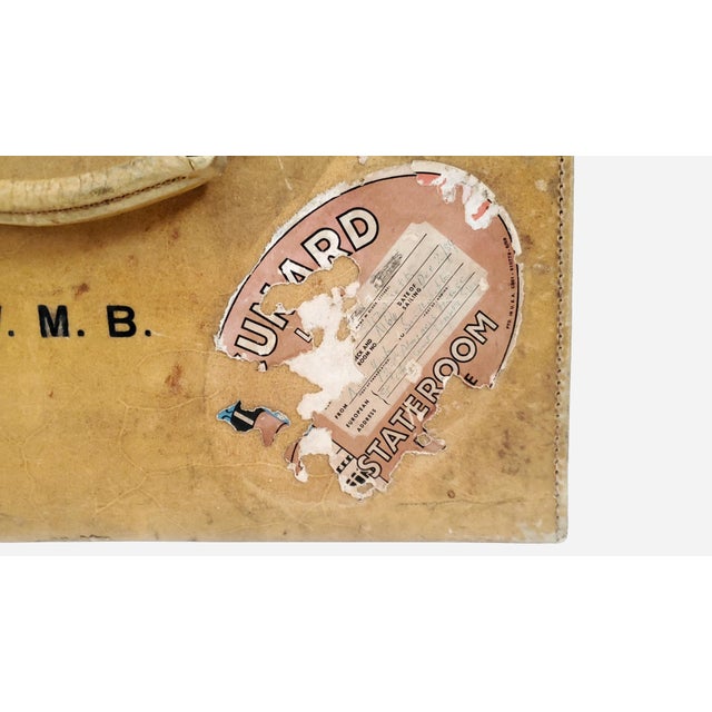 Goyard British Vellum 1920s Luxury Steamer Trunk With Provenance. For Sale - Image 4 of 18