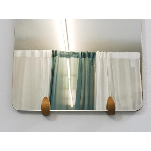 Large Mid-Century Trapezoidal Full-Length Wall Mirror, Vienna, Austria, 1950s For Sale - Image 6 of 15