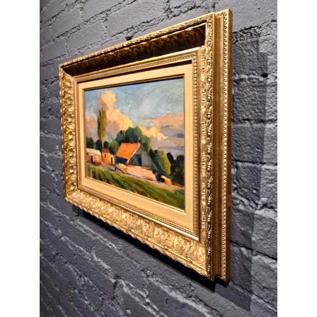 Minas Avetisyan- Red Roof Top Farm House in an Armenian Landscape-Oil Painting For Sale - Image 11 of 12